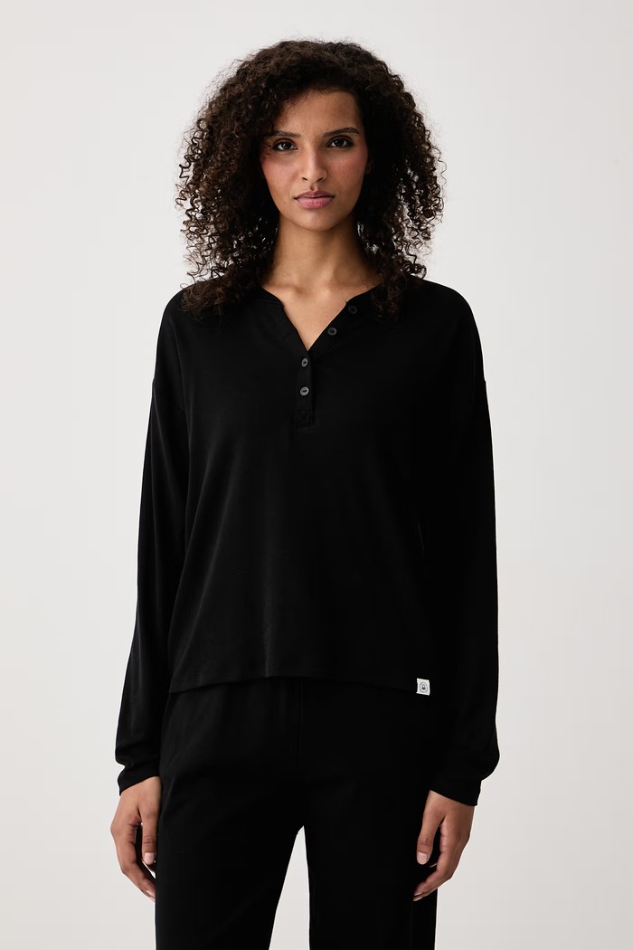 United Colors of Benetton Piżama damska bawełniana z elastanem 3OGU3P04M czarny AW26