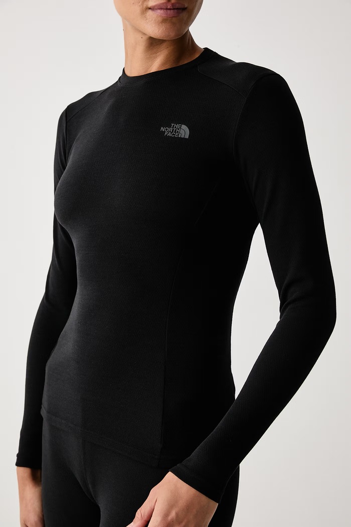 Τεχνική μακρυμάνικη μπλούζα γυναικεία The North Face NF0A8E1FJK31 μαύρο