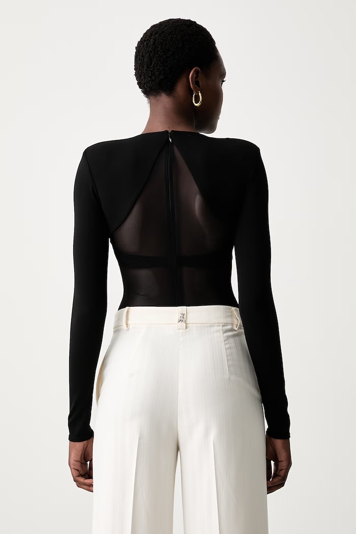 Odzież Elisabetta Franchi body damskie BO02666E2 czarny