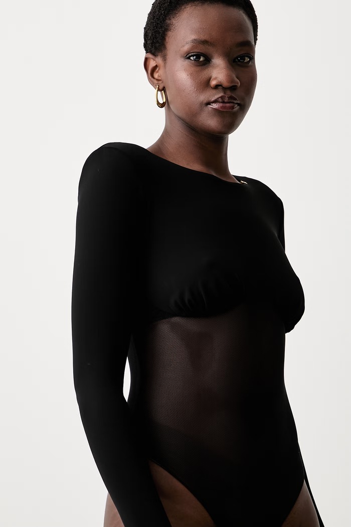 Elisabetta Franchi body damskie BO02666E2 czarny