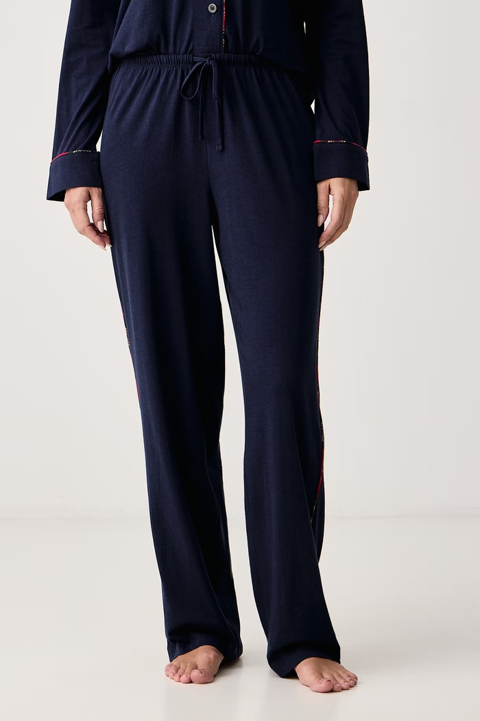Odzież Lauren Ralph Lauren Piżama dwuczęściowa damska z bawełną ILN92561F granatowy
