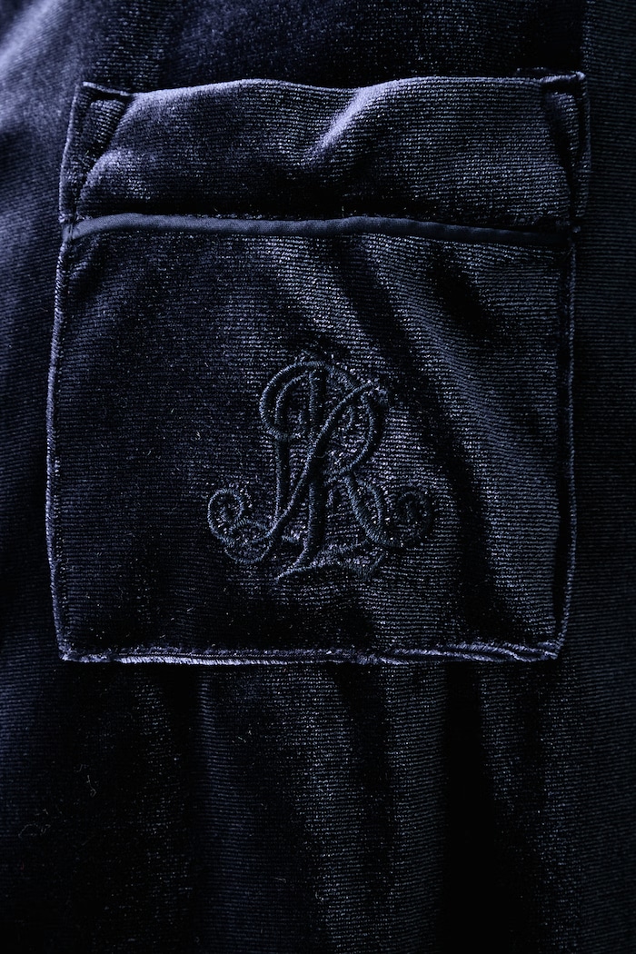 Piżama dwuczęściowa damska welurowa Lauren Ralph Lauren granatowy ILN92559