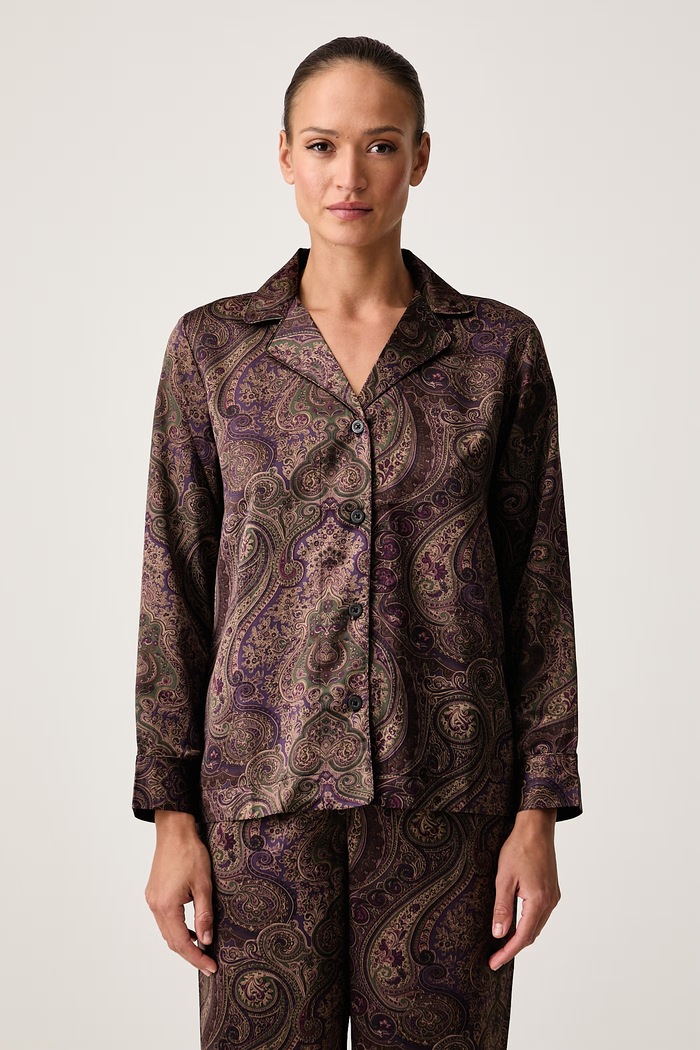 Lauren Ralph Lauren Piżama dwuczęściowa damska ILN92556 fioletowy AW26