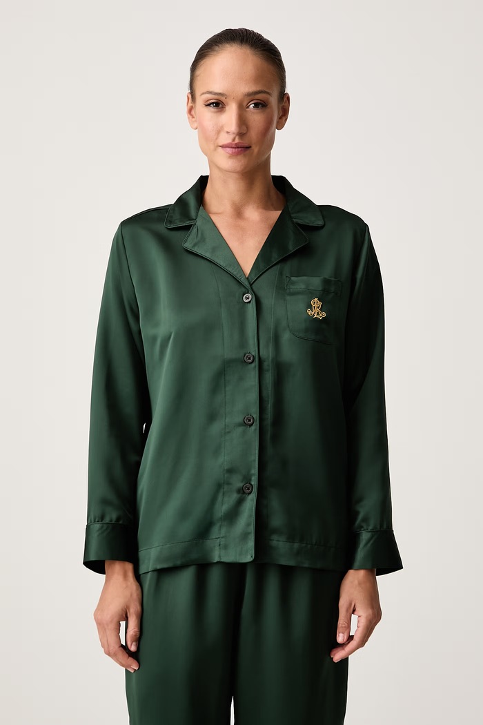 Lauren Ralph Lauren Piżama dwuczęściowa damska ILN92556 zielony AW26