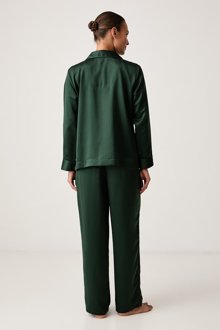 Piżama dwuczęściowa damska Lauren Ralph Lauren ILN92556 zielony