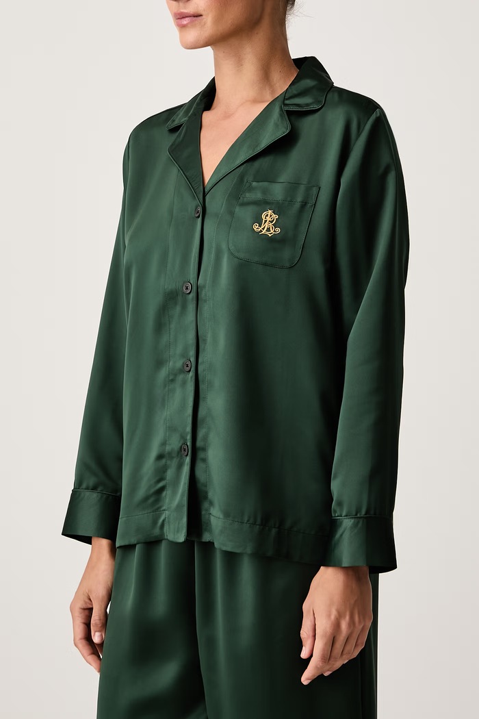 Piżama dwuczęściowa damska Lauren Ralph Lauren zielony ILN92556