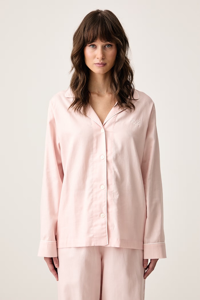 Lauren Ralph Lauren Piżama dwuczęściowa damska bawełniana ILN92555 różowy AW26