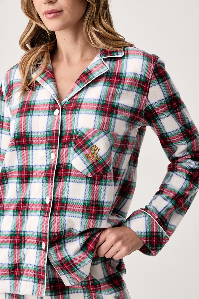 Lauren Ralph Lauren Piżama dwuczęściowa damska polarowa ILN92552F