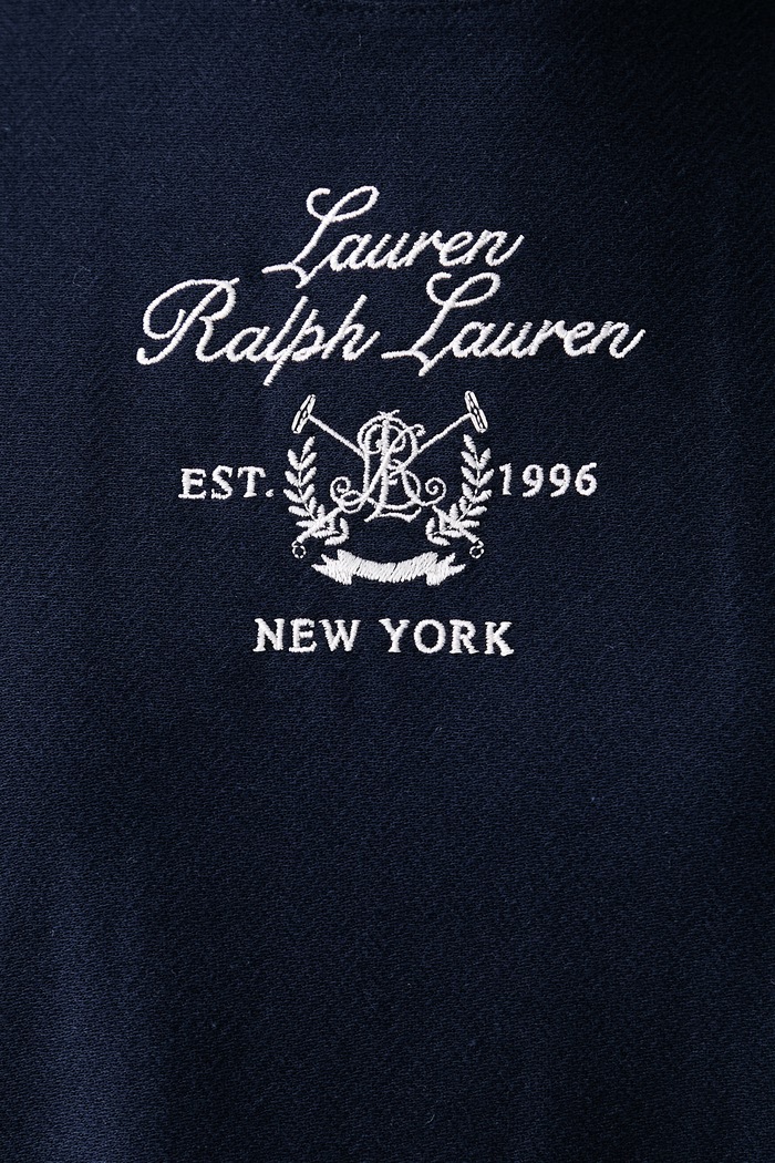 Piżama dwuczęściowa damska bawełniana Lauren Ralph Lauren granatowy ILN72568