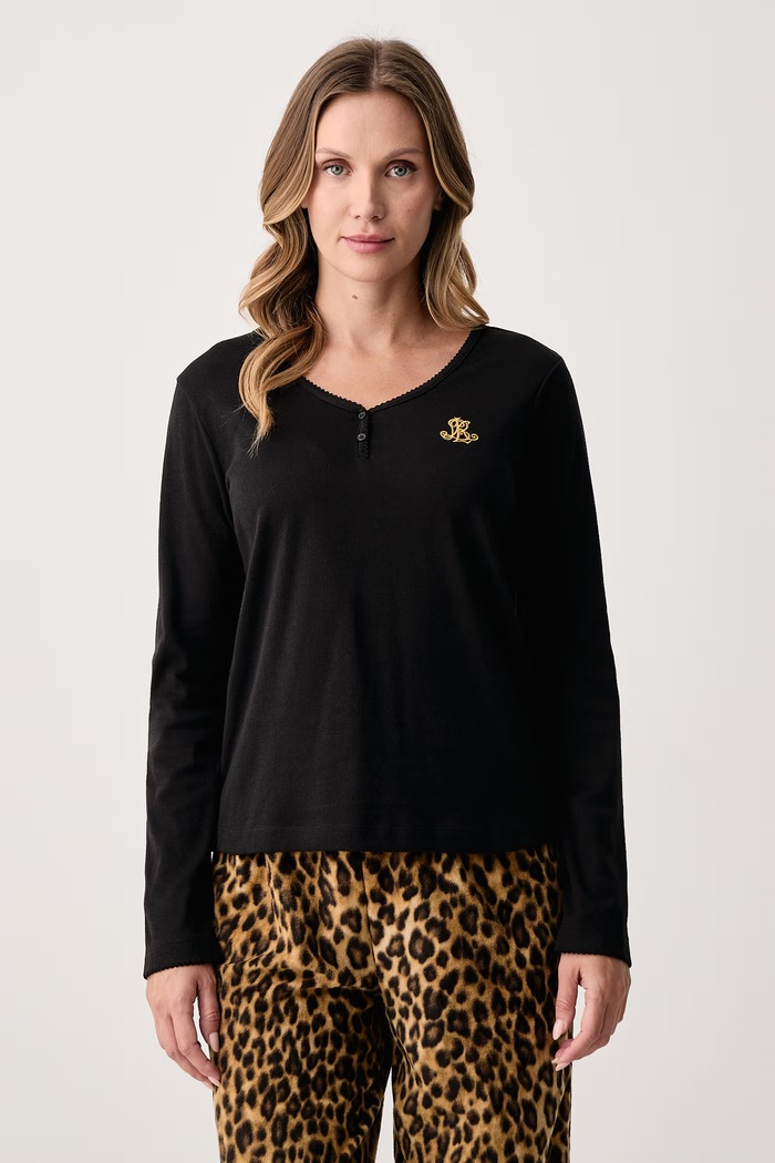 Lauren Ralph Lauren Piżama dwuczęściowa damska ILN72552F brązowy AW26