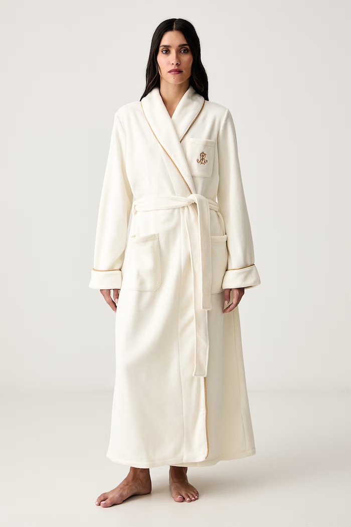 Lauren Ralph Lauren Szlafrok damski beżowy ILN52564