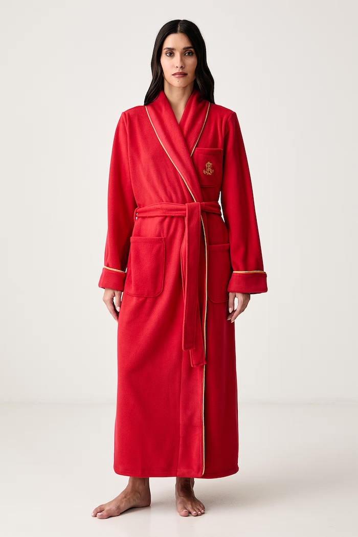 Lauren Ralph Lauren Szlafrok damski czerwony ILN52564