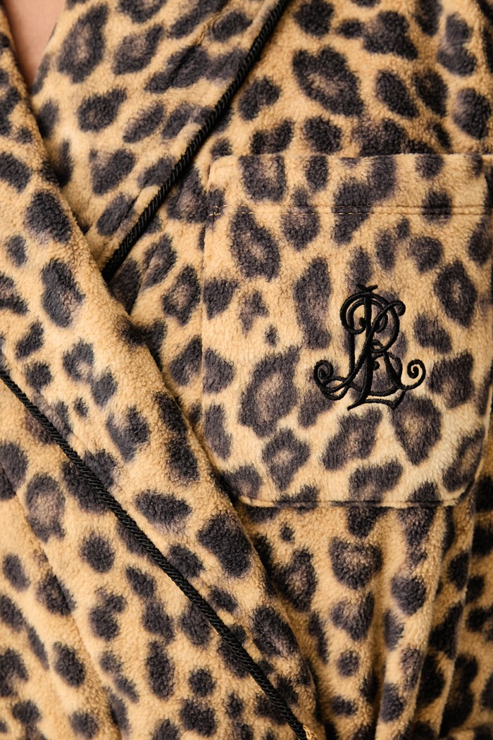 Szlafrok damski Lauren Ralph Lauren ILN52564 brązowy
