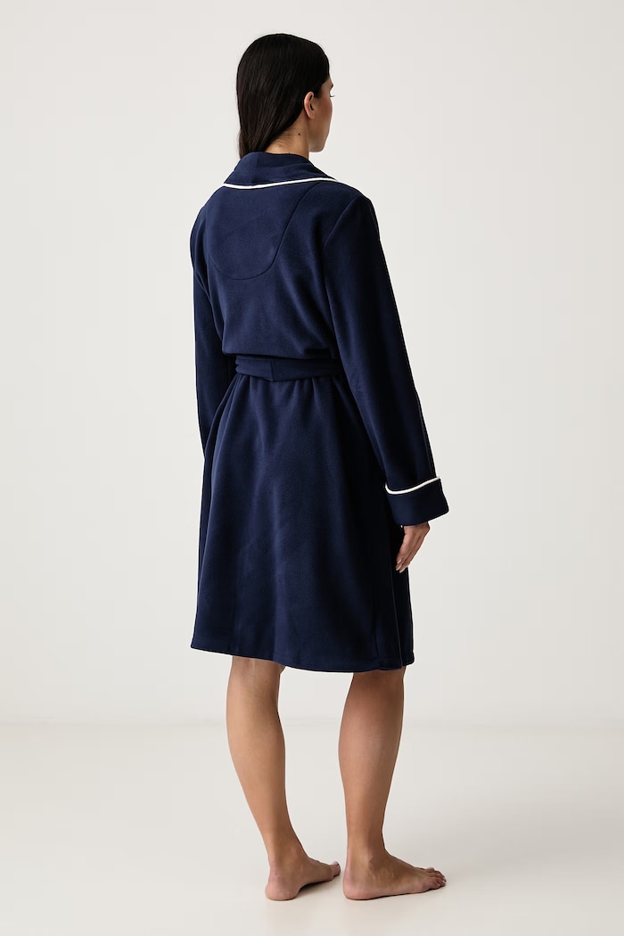 Lauren Ralph Lauren Szlafrok damski polarowy ILN42564 granatowy AW26