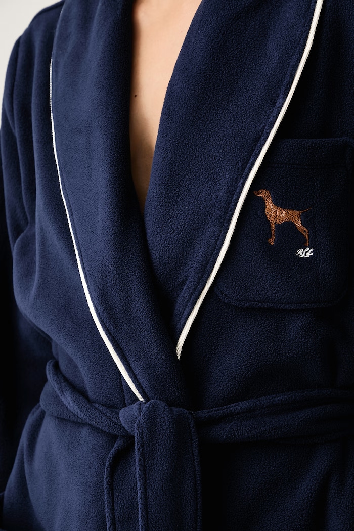 Odzież Lauren Ralph Lauren Szlafrok damski polarowy ILN42564 granatowy