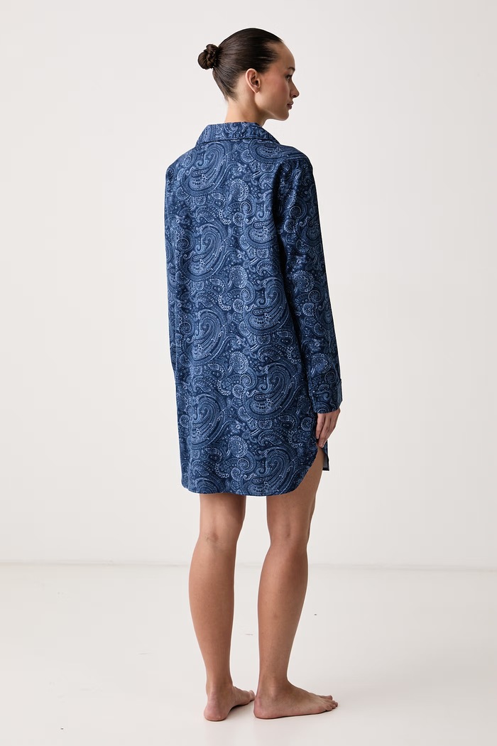 Odzież Lauren Ralph Lauren Koszula nocna damska z bawełną ILN32567 granatowy