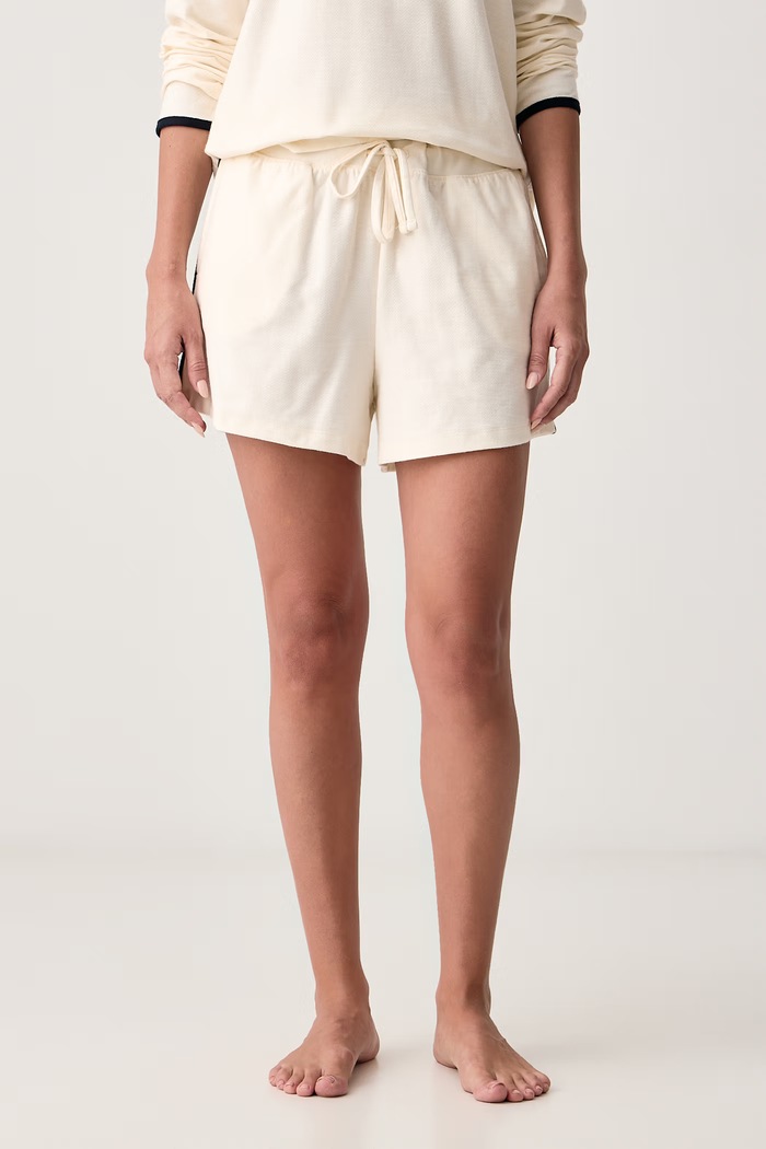 Odzież Lauren Ralph Lauren Piżama dwuczęściowa damska bawełniana ILN12568 beżowy