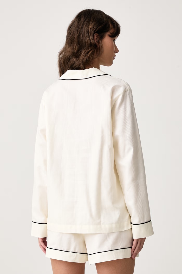Odzież Lauren Ralph Lauren Piżama dwuczęściowa damska bawełniana ILN12555 beżowy