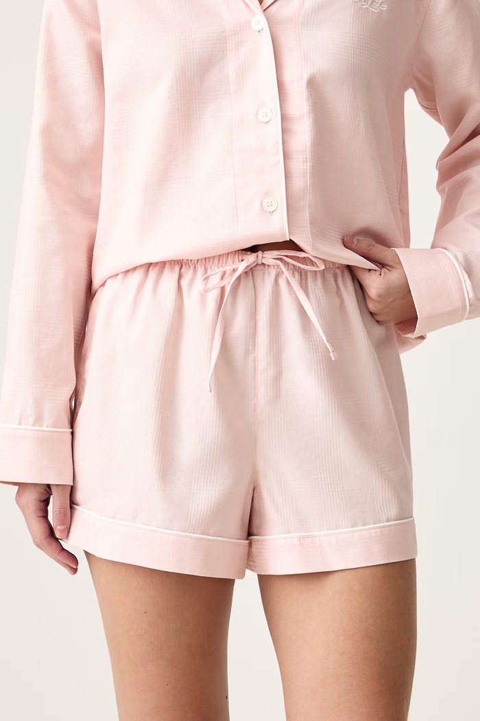 Lauren Ralph Lauren Piżama dwuczęściowa damska bawełniana ILN12555 różowy AW26