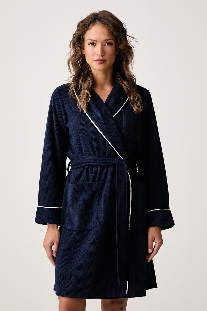 Lauren Ralph Lauren Szlafrok damski granatowy ILN02564