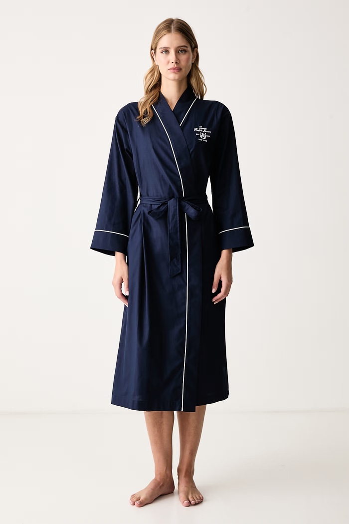 Lauren Ralph Lauren Župan dámsky bavlnený tmavomodrá ILN52545
