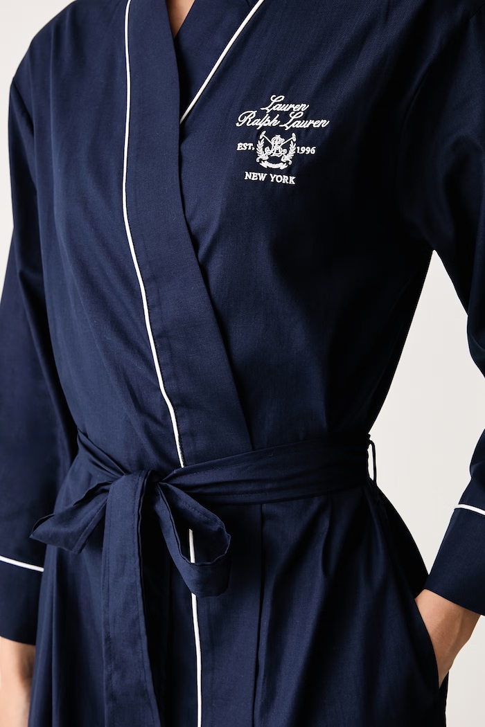 Oblečenie Lauren Ralph Lauren Župan dámsky bavlnený ILN52545 tmavomodrá