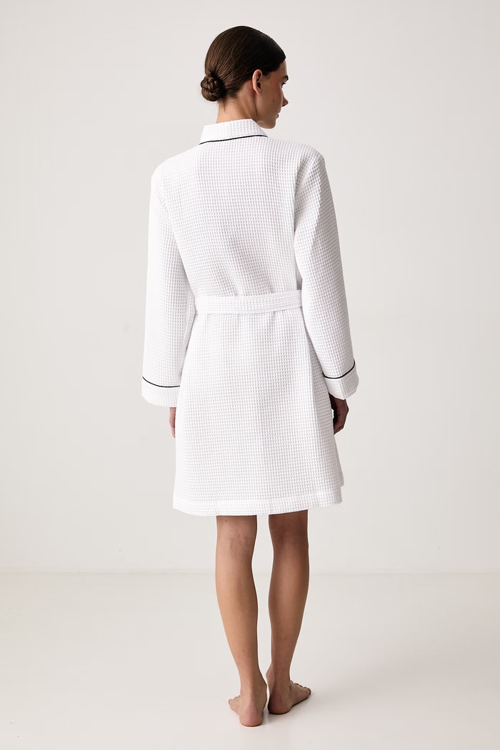 Lauren Ralph Lauren Szlafrok z bawełną ILN42547 biały AW26