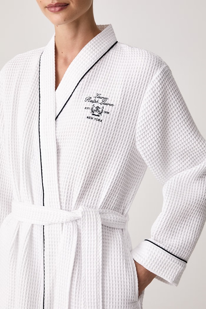 Odzież Lauren Ralph Lauren Szlafrok z bawełną ILN42547 biały
