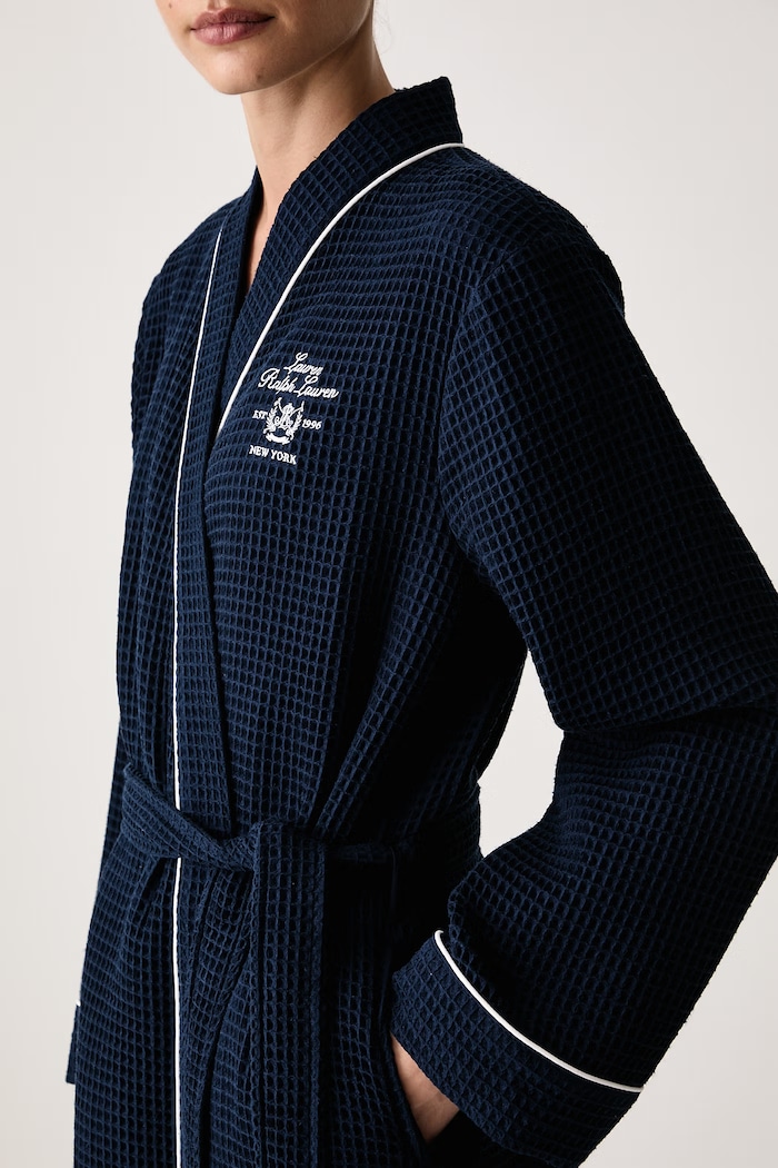 Odzież Lauren Ralph Lauren Szlafrok z bawełną ILN42547 granatowy