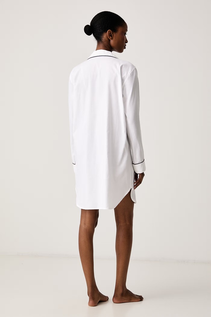 Lauren Ralph Lauren Koszula nocna damska bawełniana ILN32545 biały AW26