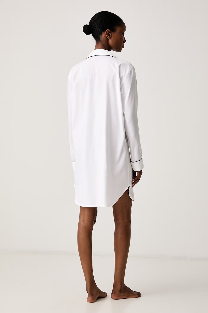 Lauren Ralph Lauren Koszula nocna damska bawełniana ILN32545 biały AW26