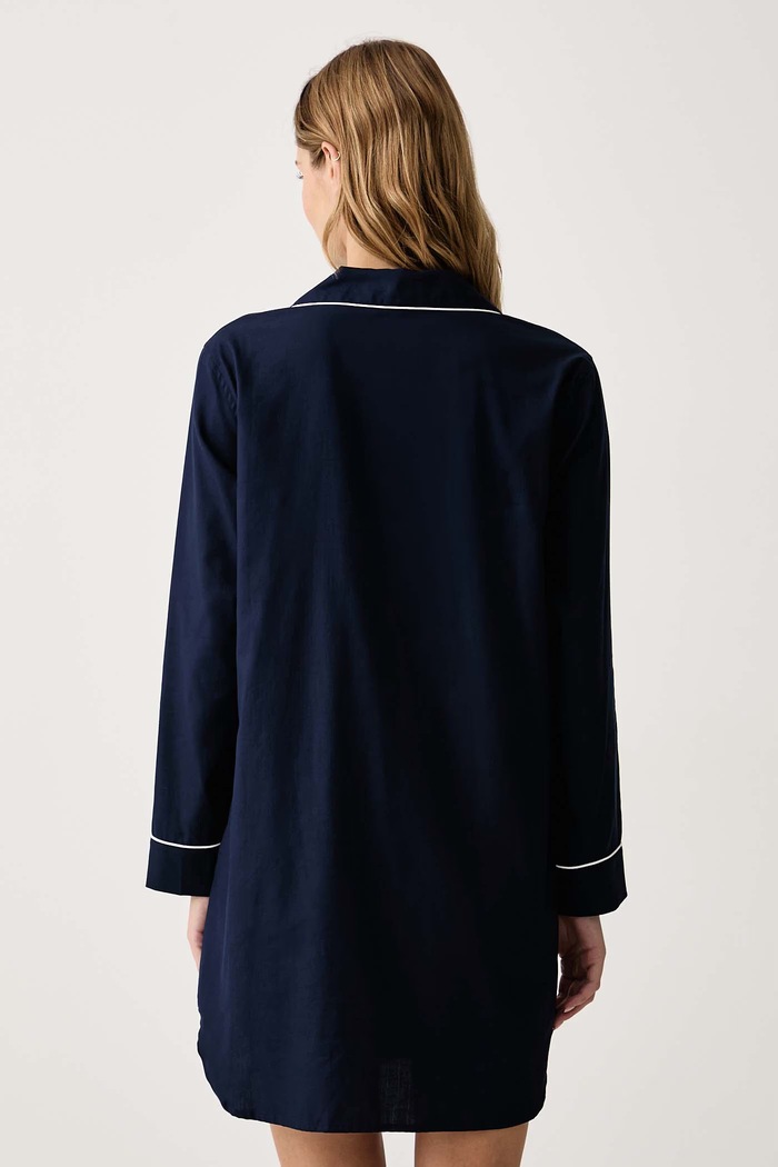 Lauren Ralph Lauren Koszula nocna damska bawełniana ILN32545 granatowy AW26