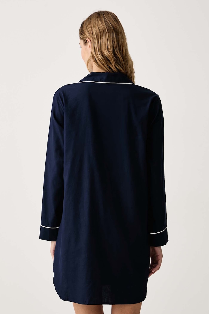 Lauren Ralph Lauren Koszula nocna damska bawełniana ILN32545 granatowy AW26