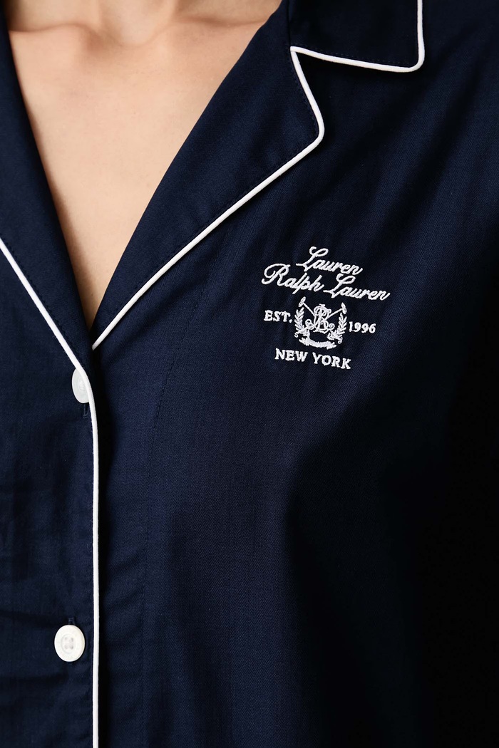 Odzież Lauren Ralph Lauren Koszula nocna damska bawełniana ILN32545 granatowy
