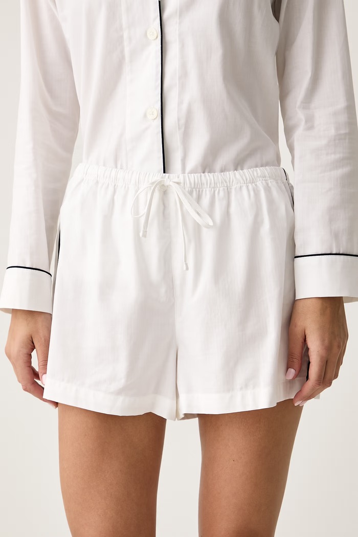 Îmbrăcăminte Lauren Ralph Lauren Pijama pentru femei din bumbac ILN12545 alb