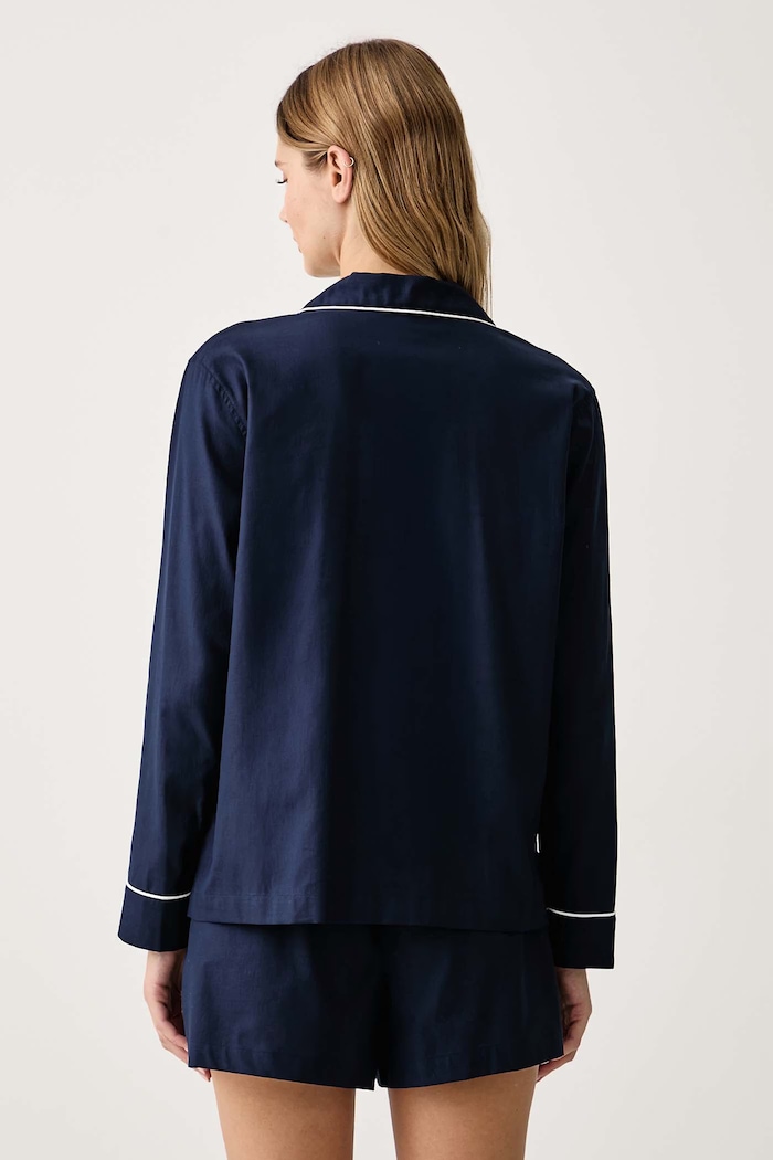 Lauren Ralph Lauren Piżama damska bawełniana ILN12545 granatowy AW26
