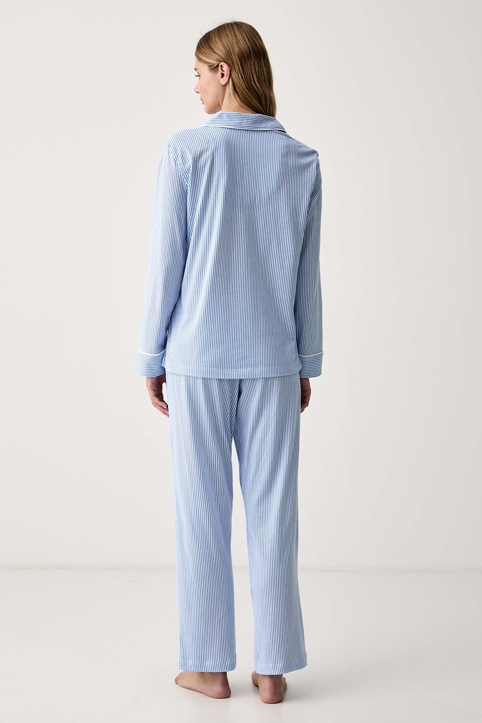 Lauren Ralph Lauren Piżama damska bawełniana I818702 niebieski AW26