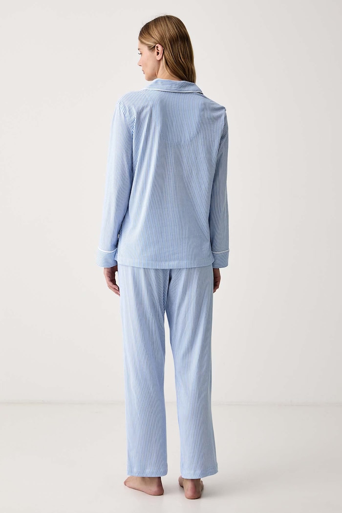 Lauren Ralph Lauren Piżama damska bawełniana I818702 niebieski AW26