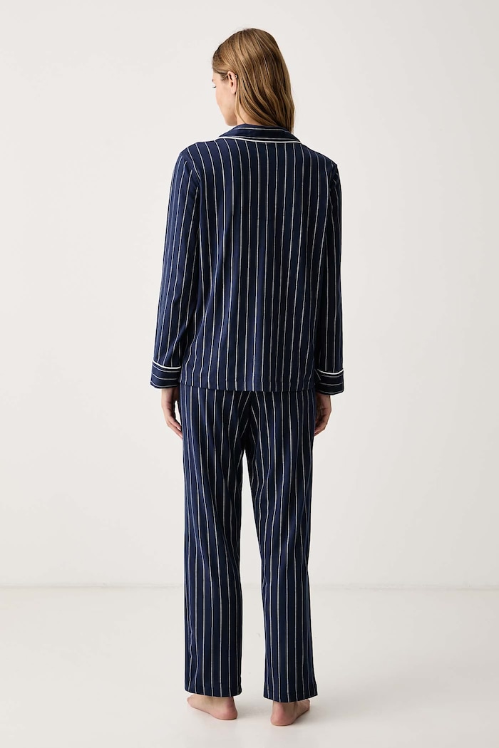 Lauren Ralph Lauren Piżama damska bawełniana I818702 granatowy AW26