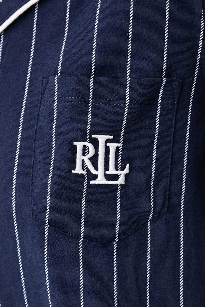 Piżama damska bawełniana Lauren Ralph Lauren granatowy I818702