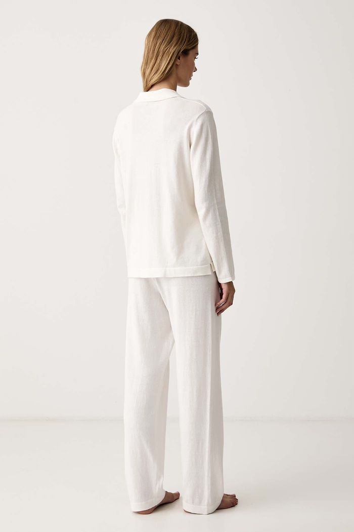 Lauren Ralph Lauren Piżama damska z dodatkiem kaszmiru ILN92543 beżowy AW26