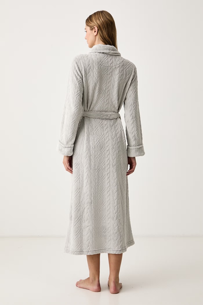 Lauren Ralph Lauren Szlafrok damski ILN52534 szary AW26