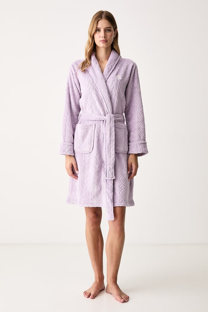 Lauren Ralph Lauren Szlafrok damski fioletowy ILN42534