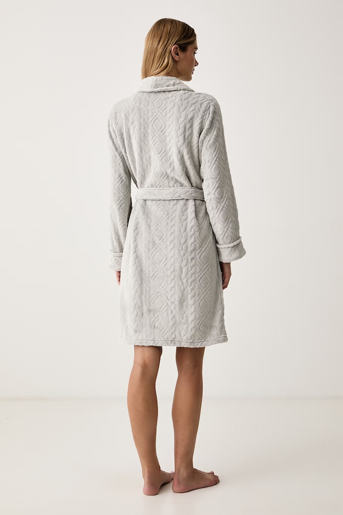 Lauren Ralph Lauren Szlafrok damski ILN42534 szary AW26