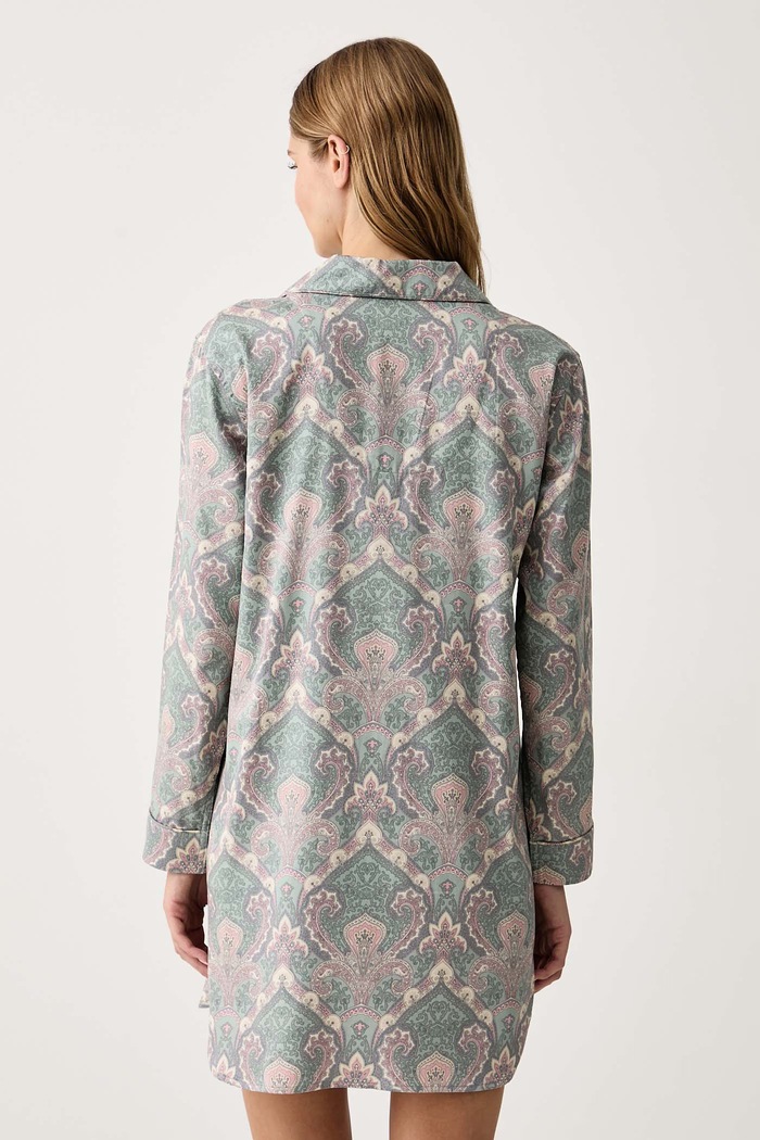 Lauren Ralph Lauren Koszula nocna damska z bawełną ILN32535 beżowy AW26