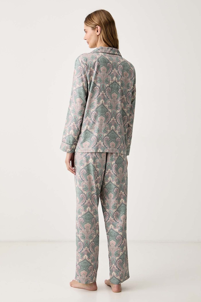 Lauren Ralph Lauren Piżama damska z bawełną ILN92535 beżowy AW26