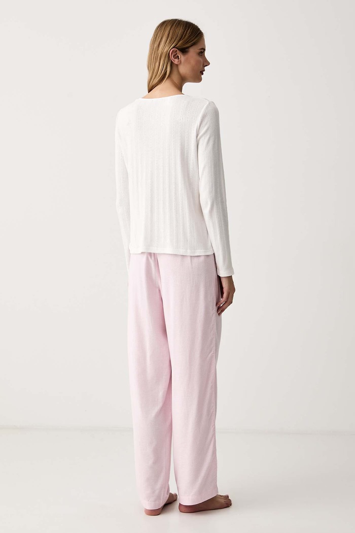 Lauren Ralph Lauren Piżama damska z bawełną ILN72537 różowy AW26