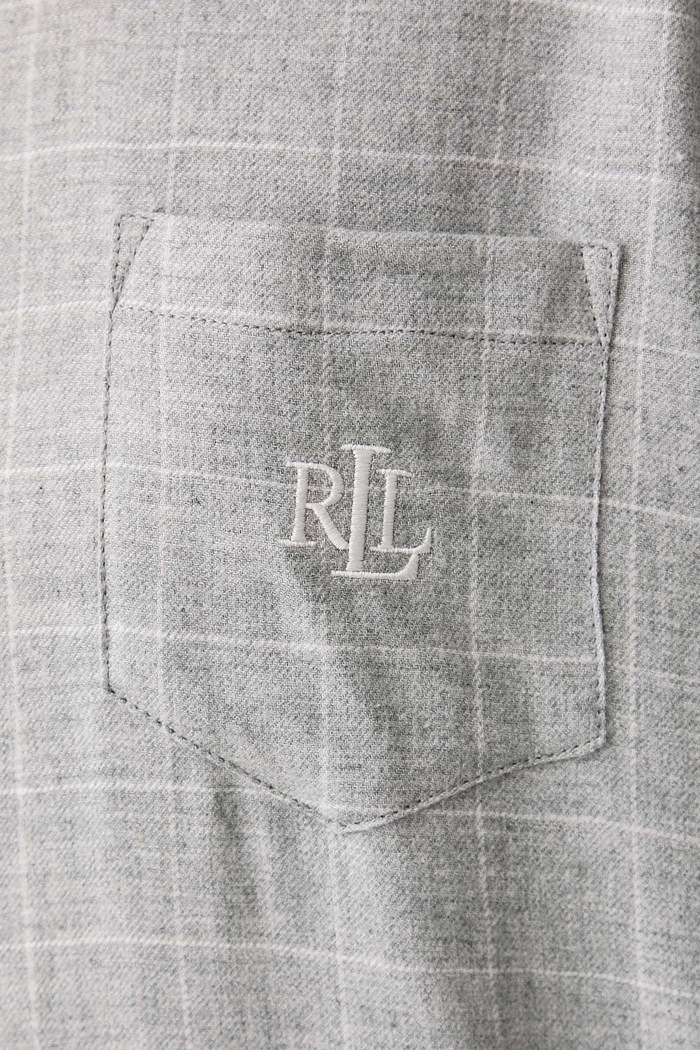 Odzież Lauren Ralph Lauren Koszula piżamowa damska z bawełną ILN32537 szary