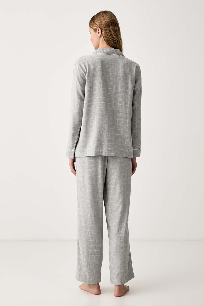Lauren Ralph Lauren Piżama damska z bawełną ILN92537 szary AW26