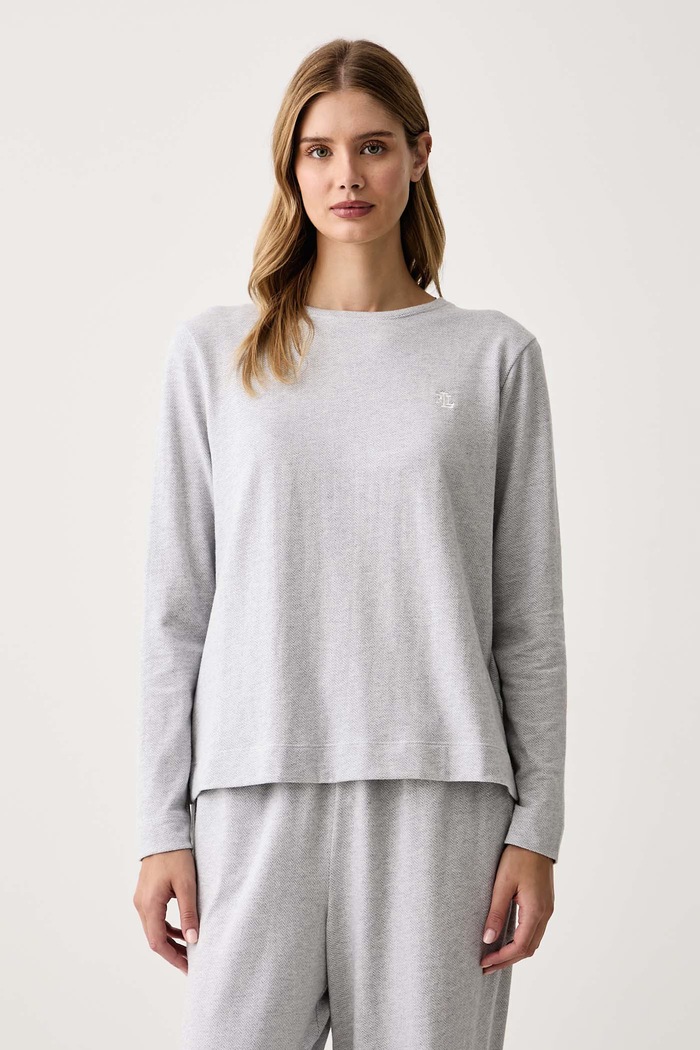 Odzież Lauren Ralph Lauren Piżama damska bawełniana ILN72541 szary